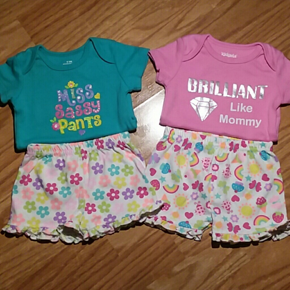 4pc (0-3M) Summer Outfit Bundle